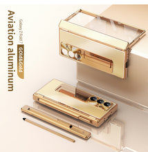 Load image into Gallery viewer, Aluminum Alloy Electroplating Shockproof Phone Case For Galaxy Z Fold 7/6/5/4/3
