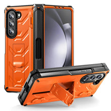 Load image into Gallery viewer, Double-Cover Mecha all-inclusive Rugged Phone Case For Samsung Galaxy Z Fold5 Fold4 Fold3 5G - Mycasety Mycasety

