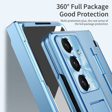 Load image into Gallery viewer, Golden Armor Hinge Magnetic Bracket Protective Phone Case With Front Protection Film For Galaxy Z Fold 7/6/5/4/3
