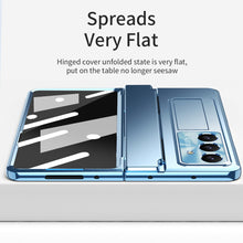 Load image into Gallery viewer, Golden Armor Hinge Magnetic Bracket Protective Phone Case With Front Protection Film For Galaxy Z Fold 7/6/5/4/3
