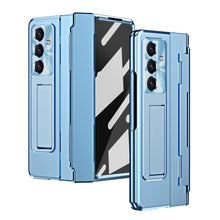 Load image into Gallery viewer, Golden Armor Hinge Magnetic Bracket Protective Phone Case With Front Protection Film For Galaxy Z Fold 7/6/5/4/3
