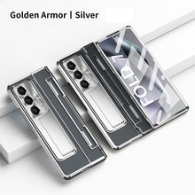 Load image into Gallery viewer, Armor Electroplated Shockproof Phone Case With Screen Protector For Galaxy Z Fold 7/6/5/4/3
