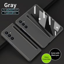 Load image into Gallery viewer, Anti-fall Protective Phone Case With Pen Tray Shell and Film For Galaxy Z Fold 7/6/5/4/3
