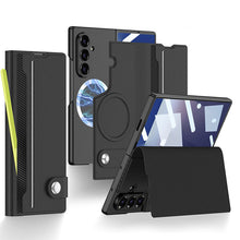 Load image into Gallery viewer, Magnetic Flip Leather Cover Card Holder Anti-Fall Shockproof Phone Case For Galaxy Z Fold 7/6/5

