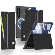 Load image into Gallery viewer, Magnetic Flip Leather Cover Card Holder Anti-Fall Shockproof Phone Case For Galaxy Z Fold 7/6/5
