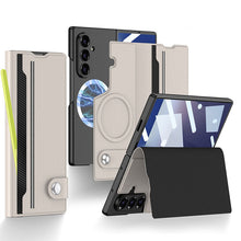 Load image into Gallery viewer, Magnetic Flip Leather Cover Card Holder Anti-Fall Shockproof Phone Case For Galaxy Z Fold 7/6/5
