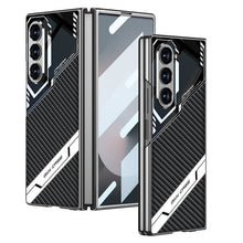 Load image into Gallery viewer, Electroplating Leather Shockproof Phone Case With Screen Protector For Galaxy Z Fold 7/6
