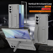 Load image into Gallery viewer, Hinge Pen Box Shockproof Phone Case With Screen Protector &amp; Wristband Holder For Galaxy Z Fold 7/6/5/4/3
