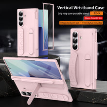 Load image into Gallery viewer, Hinge Pen Box Shockproof Phone Case With Screen Protector &amp; Wristband Holder For Galaxy Z Fold 7/6/5/4/3
