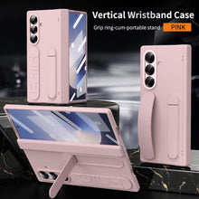 Load image into Gallery viewer, Wristband Holder Hinge Shockproof Phone Case With Screen Protector For Galaxy Z Fold 7/6/5/4/3
