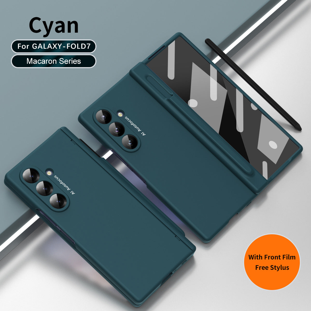 Shockproof Phone Case With Glass Front Film & Stylus For Galaxy Z Fold 6/7