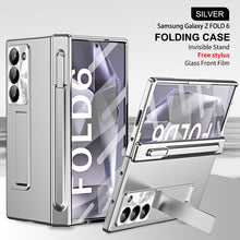 Load image into Gallery viewer, Hinge Pen Box Shockproof Phone Case With Glass Front Film &amp; Stylus For Galaxy Z Fold6
