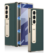Load image into Gallery viewer, Magnetic Hinge Hidden Bracket All-included Leather Case With Back Screen Protector For Galaxy Z Fold 7/6/5
