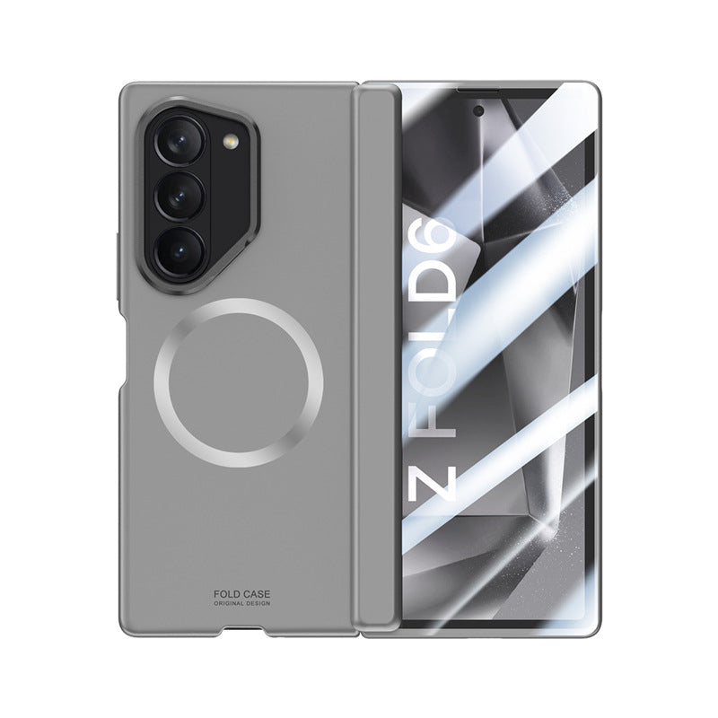 Metal Lens Holder Shockproof Phone Case With Privacy Screen Protector For Galaxy Z Fold6