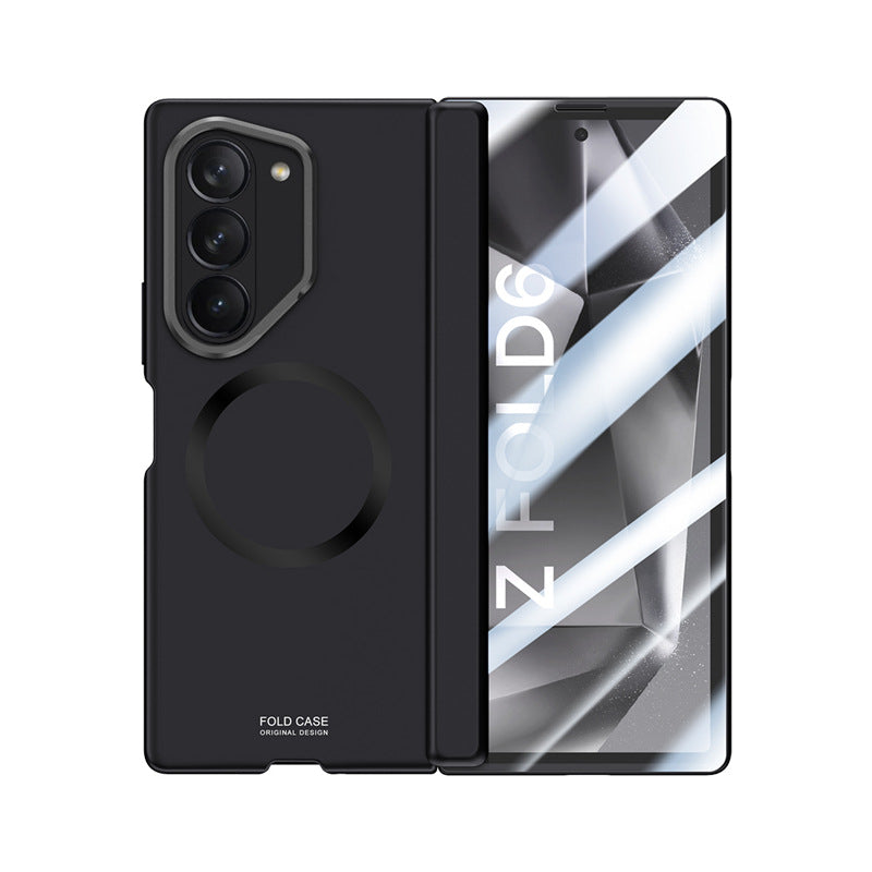 Metal Lens Holder Shockproof Phone Case With Privacy Screen Protector For Galaxy Z Fold6