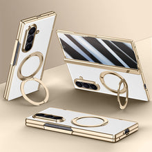 Load image into Gallery viewer, Magnetic Bracket Leather Phone Case With Back Screen Film For Galaxy Z Fold7
