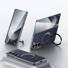 Load image into Gallery viewer, Luxurious Leather Phone Case With Magnetic Bracket For Galaxy Z Fold 7/6/5
