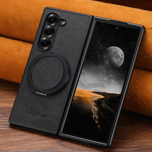 Load image into Gallery viewer, Leather Phone Case With Magnetic Bracket For Galaxy Z Fold 7/6/5
