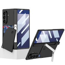Load image into Gallery viewer, Magnetic Hinge Hidden Bracket All-included Phone Case With Card Holder For Galaxy Z Fold 7
