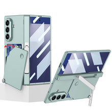 Load image into Gallery viewer, Magnetic Hinge Hidden Bracket All-included Phone Case With Card Holder For Galaxy Z Fold 7

