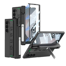 Load image into Gallery viewer, Magnetic Hinge All-included Case With Pen Box &amp; Wristband For Galaxy Z Fold 7/6/5
