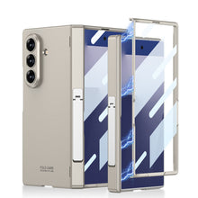 Load image into Gallery viewer, Business-style Magnetic Hinge Bracket Phone Case With Back Screen Film For Galaxy Z Fold 7
