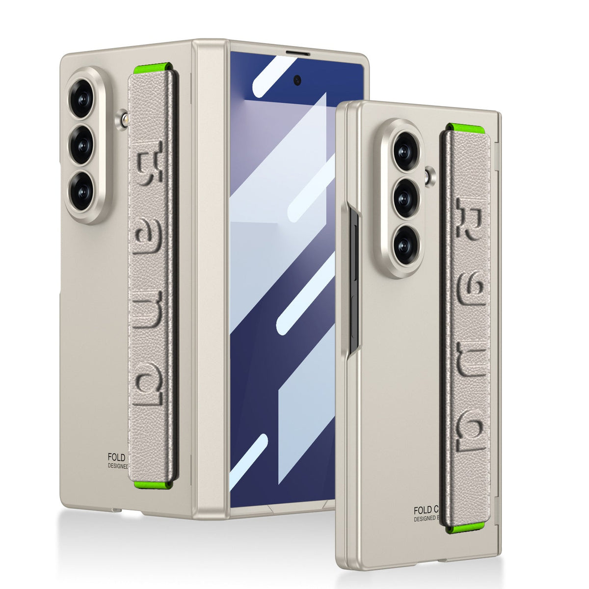 Magnetic Hinge Wristband All-included Phone Case With Back Screen Glass For Galaxy Z Fold 7