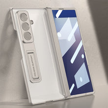Load image into Gallery viewer, Magnetic Hinge Frosted Phone Case With Bracket &amp; Back Screen Protector For Galaxy Z Fold 7
