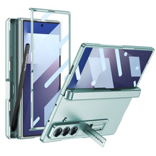 Load image into Gallery viewer, Magnetic Hinge Pen Box Protective Phone Case With Back Screen Glass For Galaxy Z Fold 7/6/5/4/3
