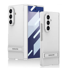 Load image into Gallery viewer, Business-style Bracket Magnetic Hinge Phone Case With Back Screen Film For Galaxy Z Fold 7
