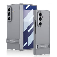 Load image into Gallery viewer, Business-style Bracket Magnetic Hinge Phone Case With Back Screen Film For Galaxy Z Fold 7
