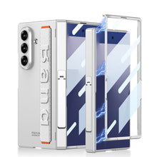 Load image into Gallery viewer, Business-style Magnetic Hinge Barcket Phone Case With Wristband For Galaxy Z Fold7
