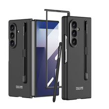Load image into Gallery viewer, Business-style Pen Slot &amp; Stylus Phone Case With Back Screen Protector For Galaxy Z Fold 7/6/5/4
