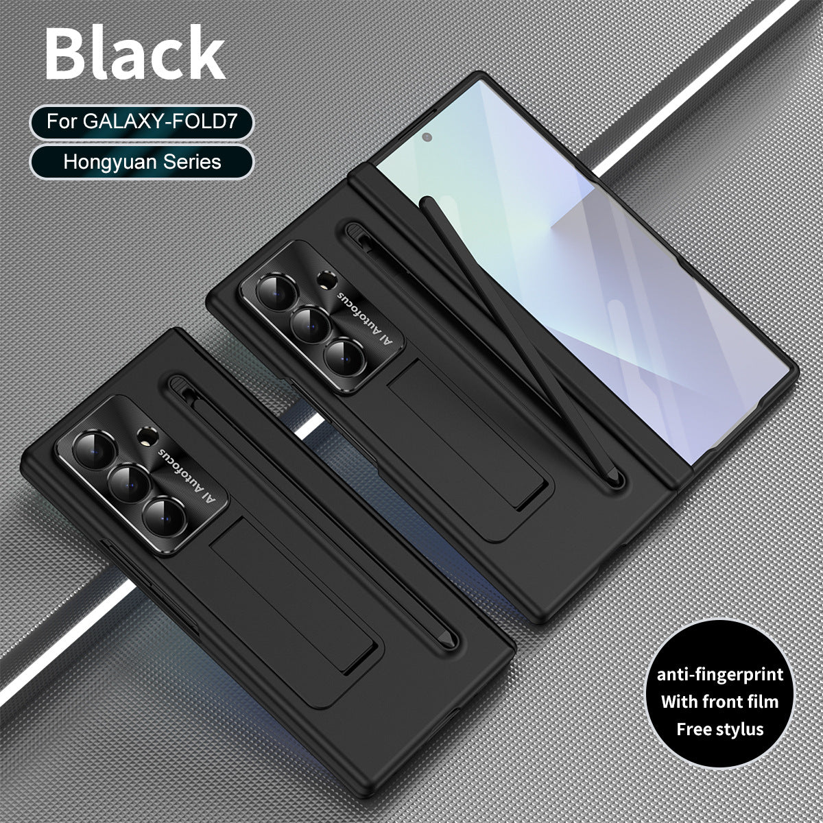 Armor Protective Frosted Phone Case With Pen Tray Shell and Film For Galaxy Z Fold 7/6
