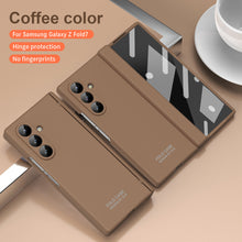 Load image into Gallery viewer, Frosted Silicone Hinge Protective Phone Case With Pen Slot &amp; Stylus &amp; Glass Film For Galaxy Z Fold Series
