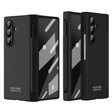 Load image into Gallery viewer, Frosted Silicone Hinge Protective Phone Case With Pen Slot &amp; Stylus &amp; Glass Film For Galaxy Z Fold Series
