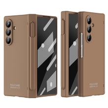 Load image into Gallery viewer, Frosted Silicone Hinge Protective Phone Case With Pen Slot &amp; Stylus &amp; Glass Film For Galaxy Z Fold Series

