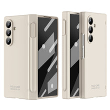 Load image into Gallery viewer, Frosted Silicone Hinge Protective Phone Case With Pen Slot &amp; Stylus &amp; Glass Film For Galaxy Z Fold Series
