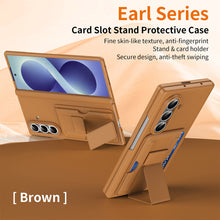 Load image into Gallery viewer, Luxuriuos Leather Business Phone Cover With Card Slot Stand For Galaxy Z Fold 8/7/6/5
