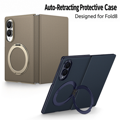 For Samsung Galaxy Z Fold8 | Magnetic Flip Phone Case with Expandable Cover & Built-in Magnetic Ring Holder | 🔥 L50% OFF