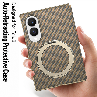 For Samsung Galaxy Z Fold8 | Magnetic Flip Phone Case with Expandable Cover & Built-in Magnetic Ring Holder | 🔥 L50% OFF