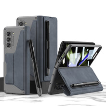 Load image into Gallery viewer, Luxurious Suede Cover Shockproof Phone Case With Screen Protector and Pen Slot For Galaxy Z Fold 7/6/5/4/3
