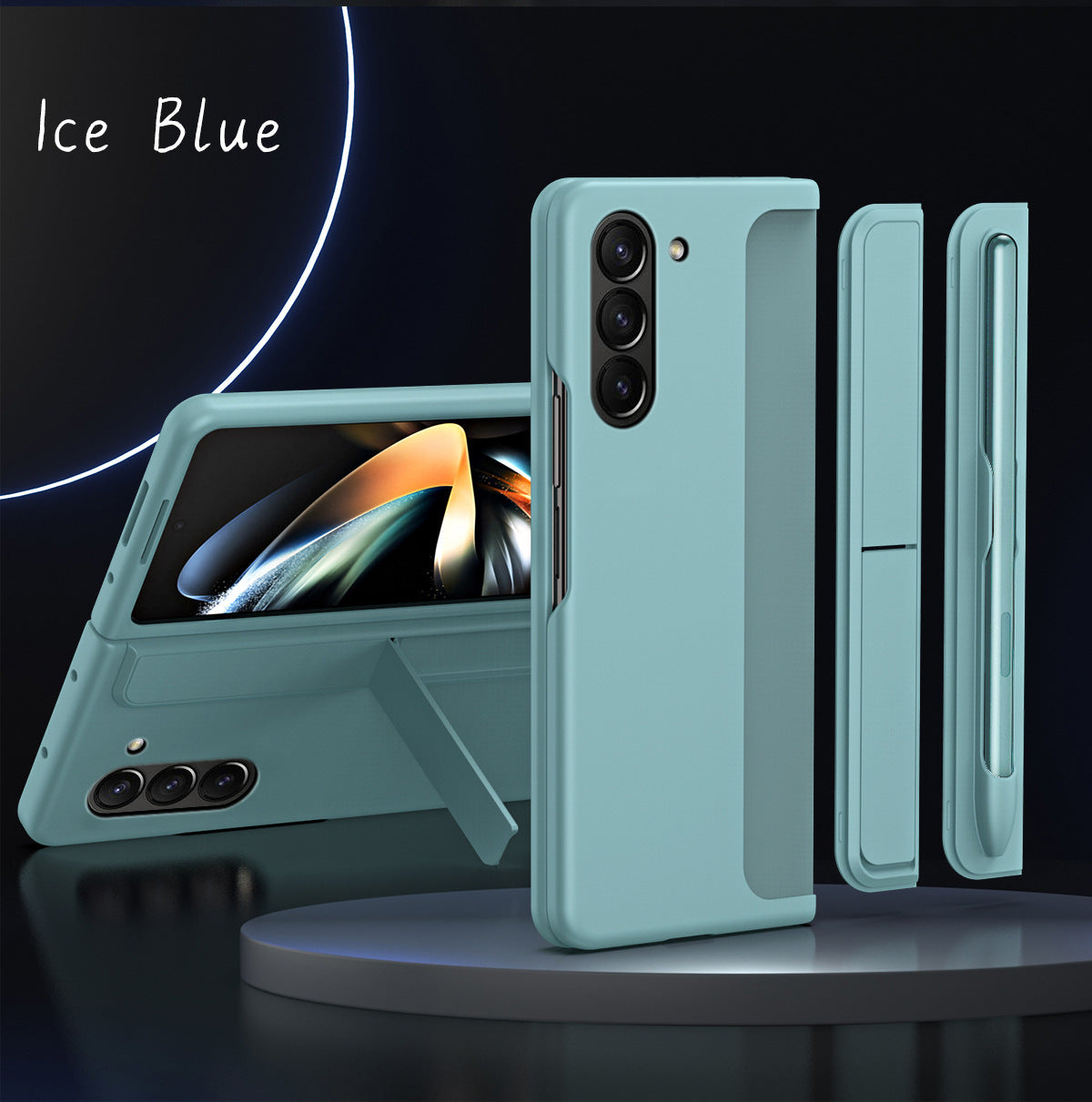 Pen Tray And Bracket 2 in 1 Shockproof Phone Case For Galaxy Z Fold 6/5/4/3