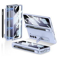 Load image into Gallery viewer, Magnetic Hinge S Pen Slot Ultra-Thin Phone Case With Back Screen Protector For Samsung Galaxy Z Fold 5/4/3 5G - Mycasety Mycasety
