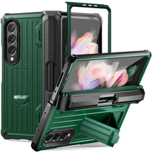 Load image into Gallery viewer, Mecha All-Inclusive Sturdy Invisible Bracket Pen Box Phone Case For Samsung Galaxy Z Fold5 Fold4 Fold3 With Back Screen Protector - Mycasety Mycasety
