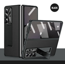 Load image into Gallery viewer, Business Electroplating Leather Phone Case With Screen Film For Galaxy Z Fold 7/6/5/4/3
