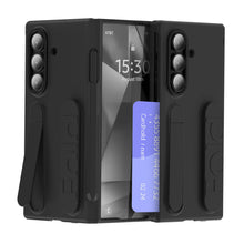 Load image into Gallery viewer, Business Wristband Bracket Hinge Protective Phone Case With Glass Film &amp; Card Holder For Galaxy Z Fold 7/6/5/4
