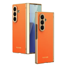 Load image into Gallery viewer, Business Golden Plating Protective Phone Case For Galaxy Z Fold Series
