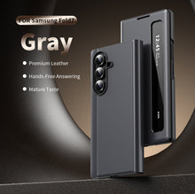Load image into Gallery viewer, Business Smart Side Window Leather Phone Case For Galaxy Z Fold Series
