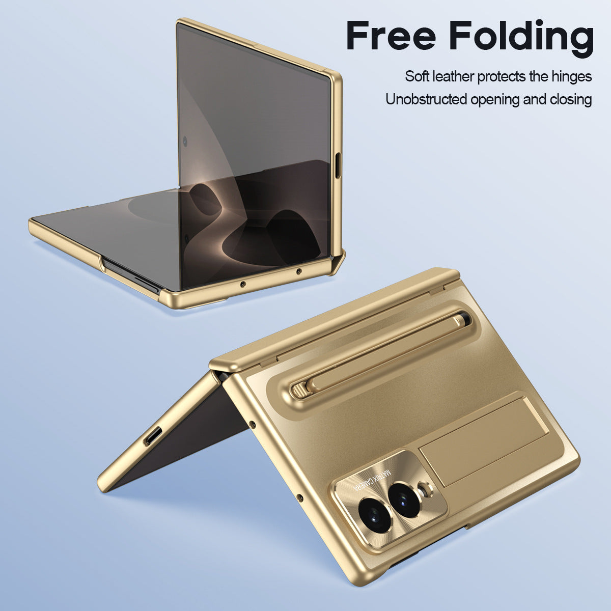 Armor Electroplated Phone Case With Pen Tray & Stylus & Glass Film For Galaxy Z Fold8 Wide Ultra